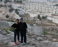 FTT majors Nicole Timmerman (left) and Erin Moffitt (right) traveled to Jerusalem to film a documentary for the Department of Theology