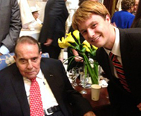 Senior John Vernon attended Bob Dole's 90th Birthday party while interning in Washington, D