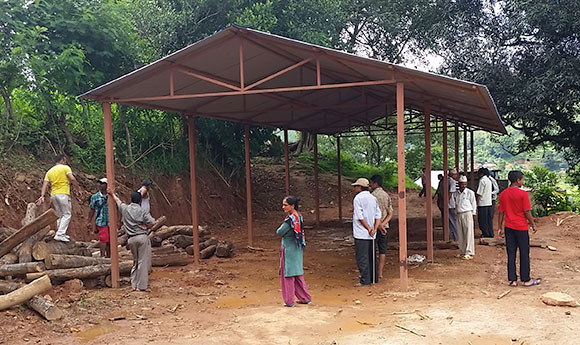 A school structure Phaup helped build
