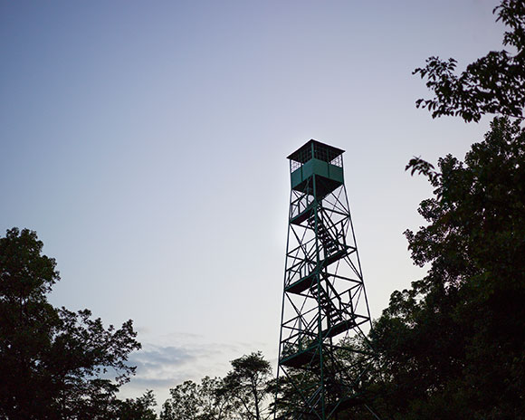 Muscatatuck Fire Tower, a WPA project