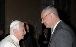 John Cavadini and Pope Benedict XVI
