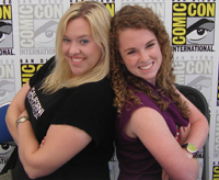 Stephanie DePrez and Ellie Hall at Comic-Con