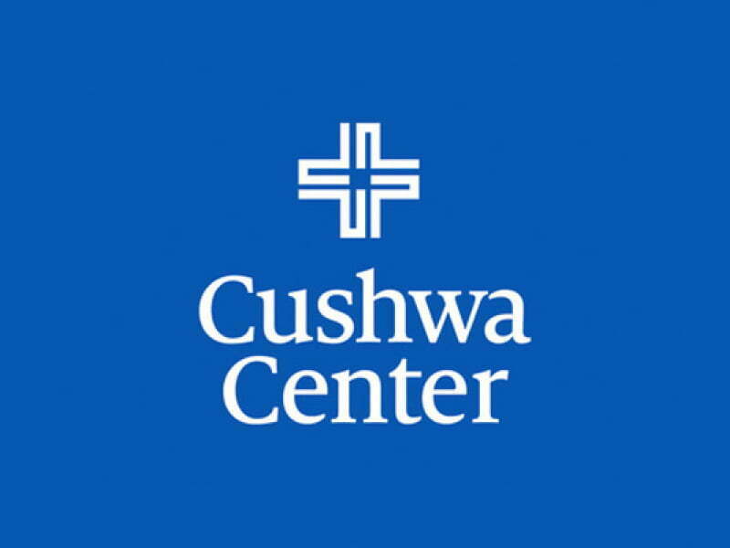 Cushwa Center Logo White On Blue