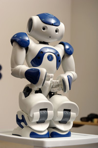 Nao, a robot used in autism research at Notre Dame