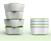 Ryan Geraghty's new design for meal preparation bowls won an award at the 2011 International Housewares Association Student Design Competition and has already been patented