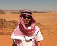 Owen Cox in Jordan on a 2012 Summer Language Abroad grant