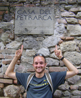 For his senior thesis, Michael McHale '12, traveled across France and Italy, visiting locations significant to the 14th century poet and philosopher Petrarch