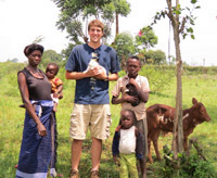 Anthropology major Greg Yungtum traveled to Uganda to study rural farmers and land development issues
