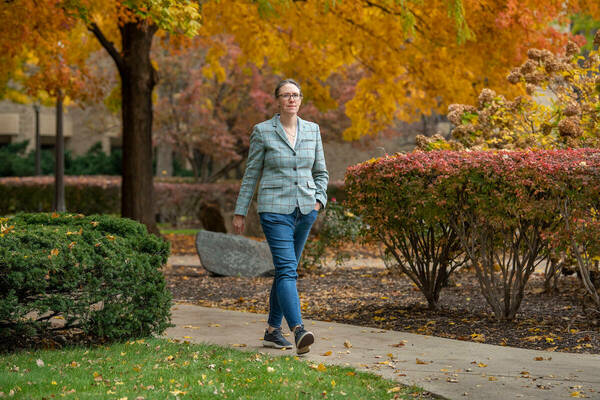 Meghan Sullivan on a fall walk