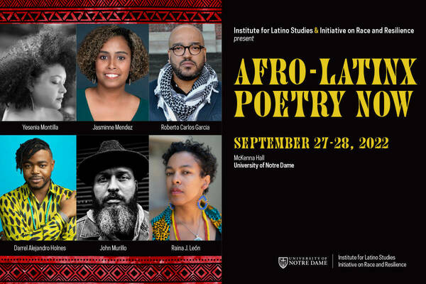 Two-day gathering to celebrate Afro-Latinx poetry with acclaimed poets and scholars through talks, conversations, and performances
