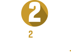 Peers2Careers logo white and gold