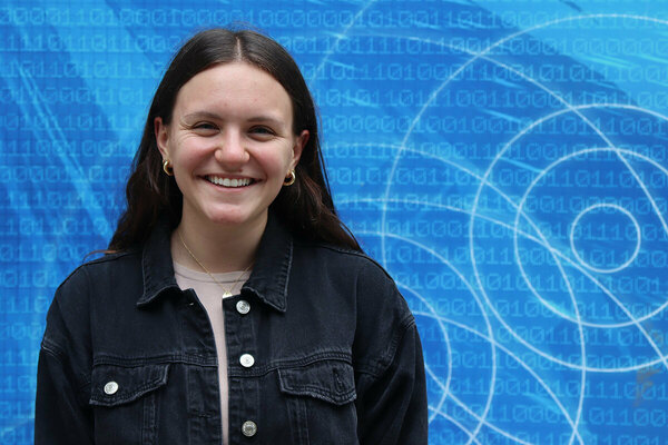 A brand new major and four internships on three continents helped senior Grace Connors prepare for a career blending computer science and peace studies