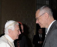John Cavadini and Pope Benedict XVI