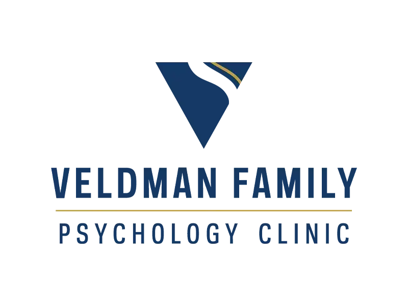 Veldman Family Psychology Clinic logo. University of Notre Dame logo.